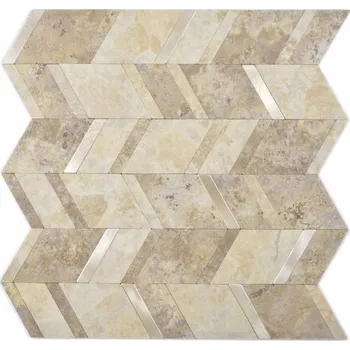 Obklad Mozaika WzorcowniaStudio 29 x 28 cm, odstíny hnědé a béžové