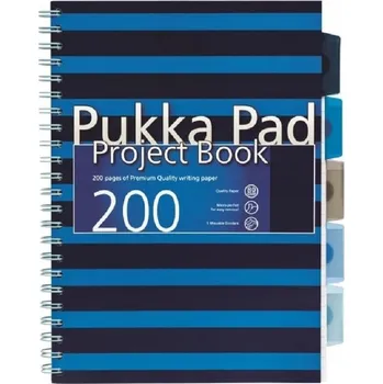 Herlitz blok kroužkový s boční spirálou Pukka Pad s registrem A4 linkovaný