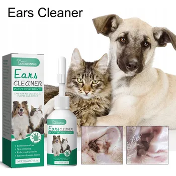 Kosmetika pro psa Kapky do uší pro psy a kočky na ušní svrab a čištění uší