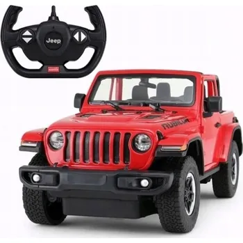 RC model auta Rastar Jeep Wrangler Rubicon 1:14 Červená