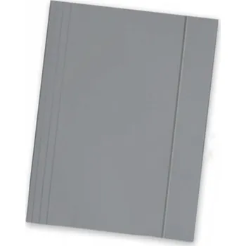 Lakovaná složka s gumou A4 BARBARA šedá