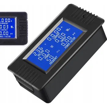 Digitální multimetr AC, ampérmetr, voltmetr, 80-260 V, LCD displej