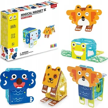 ostatní stavebnice Stavebnice Xindiba Magnetická stavebnice Happy Animal 35 dílků - Magický magnet II 35
