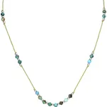 Šňůrkový náhrdelník s tyrkysem HE37K3S-LG Agato