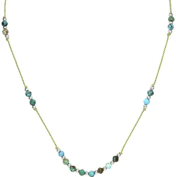 Náhrdelník Šňůrkový náhrdelník s tyrkysem HE37K3S-LG Agato