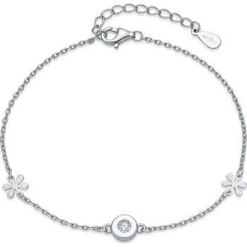 Náramek Elegantní stříbrný náramek se zirkony B0000857 Moiss