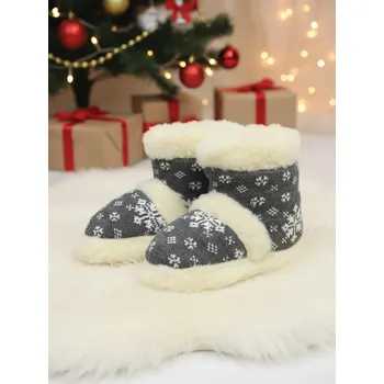 Dámské pantofle Úžasné papuče s ovčí vlnou model 48 šedé vysoké, VELIKOST 35-36