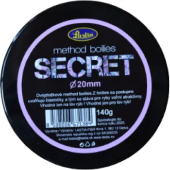 Umělá nástraha Laslia secret method boilies 20mm/140g