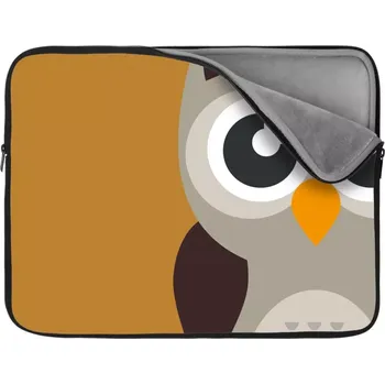 pouzdro na notebook Sablio Obal na notebook Kreslená sova - 17"