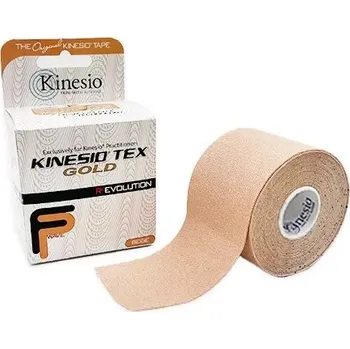 Tejpovací páska Kinesio Tex Gold FP - tupé náplasti pro kineziologické tejpování (5cm x 5m) béžové