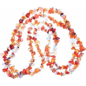 Náhrdelník Karneol náhrdelník sekaný cca 45 cm