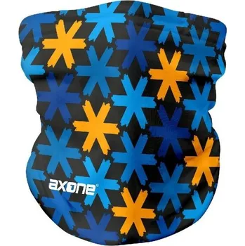 Dětský zimní nákrčník AXONE FLAKE UNI Černá, Mix, Bílá