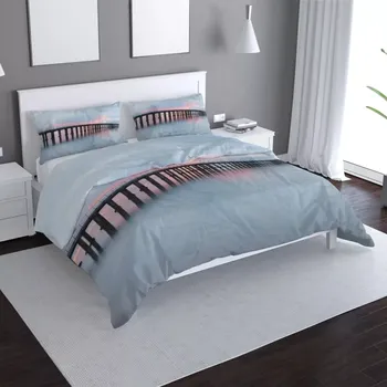 Povlečení Sablio Povlečení Molo s červánky - 140x220 / 90x70