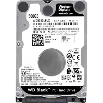 Interní pevný disk Pevný Disk WD BLACK 500GB 2,5" SATA III 7200RPM