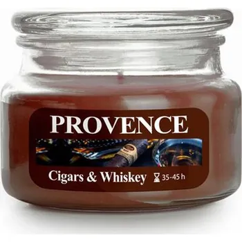 Svíčka Parafínová vonná svíčka – vůně doutníků a whisky Provence