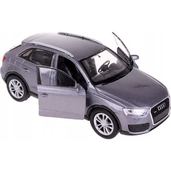 autíčko AUDI Q3 MODEL METAL WELLY 1:34 GRAFITOVÝ