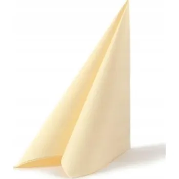 Papírový ubrousek Papírové ubrousky krémové 20ks 33x33 cm