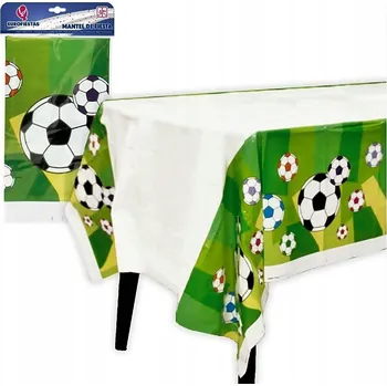 ubrus FÓLIOVÝ UBRUS ODOLNÝ SKVRNÁM FOTBALOVÝ MÍČ 220 CM X 132 CM NAROZENINY OBRUS