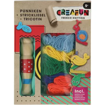 kreativní sada CREAFUN HÁČKOVÁNÍ Pletací houba pro začátečníky 7+ kreativní sada