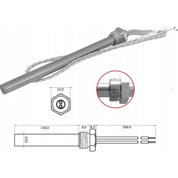 Vrták Zapalovač pelet 300 W ocelový závit M16/1,5