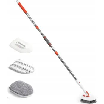 Péče o chrup SADA NA ČIŠTĚNÍ KOUPELNY KARTÁČ 3V1 TELESKOPICKÝ 133 CM 3 HLAVICE