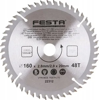 Pilový kotouč Pilový list MAT. SK 160 / 2,8 / 20 z48 FESTA