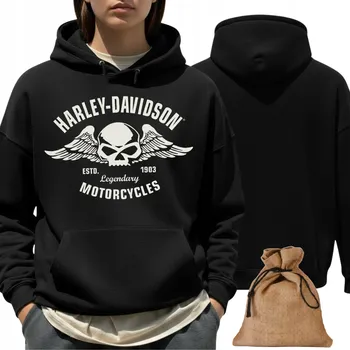 Dámská mikina Dámská MIKINA Harley Davidson, vánoční dárek Santa Claus, XXL