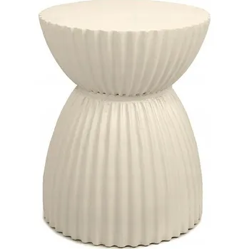 Konferenční stolek Stolek King Home kulatý 36 x 36 x 45,5 cm, béžové odstíny