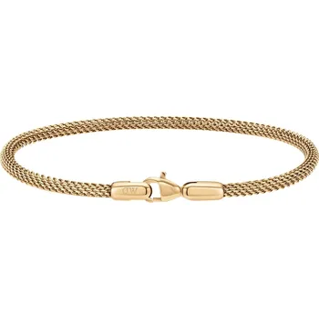 Náramek Módní pozlacený náramek z oceli Mesh Perfect Pair DW0040068 Daniel Wellington / Délka: 19,5 cm