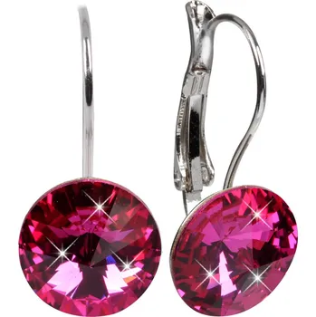 Náušnice Elegantní náušnice Rivoli Fuchsia Levien