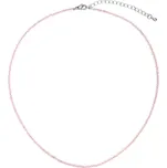 Korálkový náhrdelník s pravými opály 42012.3 pink opal Evolution Group