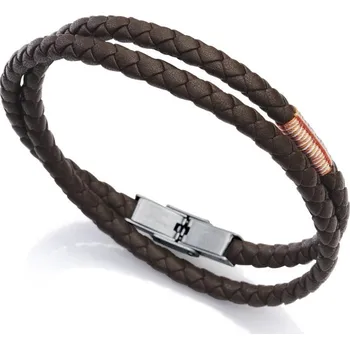 Náramek Dvojitý kožený náramek Air 1383P01011 Viceroy