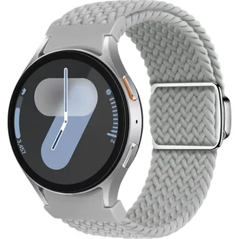 VSECHNONAMOBIL 87425 BRAIDED Nylonový řemínek pro Samsung Galaxy Watch 7 (40 / 44 mm) LIGHT GREY