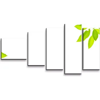 Obraz Sablio Obraz - 5-dílný Listy - 100x60 cm