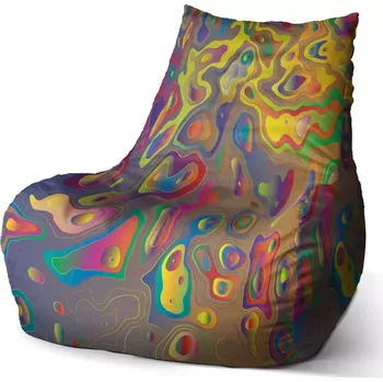 Sedací pytel Sablio Sedací vak Bean Barevné skvrny - 100 x 90 x 45 cm
