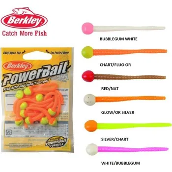 Myší ocásek Berkley Powerbait Twister Mice Tail 7,5cm - Twister Mice Tail (myší ocásek) 8 cm Glow 13 ks