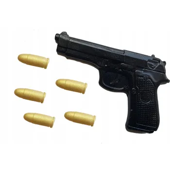 Dětská zbraň Id_2576 CUKRÁŘSKÁ PISTOLE POLICIE DORT KLIKA ZBRAŇ BERETTA GLOCK NÁBOJE