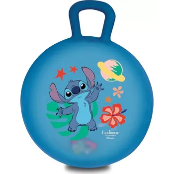 Hopsadlo Lexibook Nafukovací skákací míč se světelnými efekty 45 cm tmavě modrý - Disney Stitch