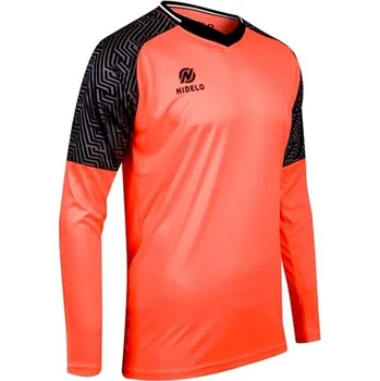 cyklistický dres Hráčský dres NIDELO Player shirt L/S Nantes oranžová Velikost: S Velikost: S