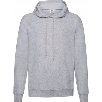Pánská mikina Lehká Pánská Mikina S Kapucí Lightweight Hooded Sweat Heather Grey vel. L