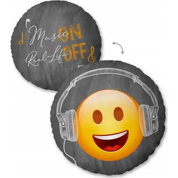 Polštář Polštář Emoji Emotka Smajlíci Plyšový Měkký Polštář Dárek