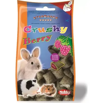Nobby StarSnack Crushy pamlsek pro hlodavce křupavé polštářky plody 50g
