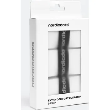 NORDICDOTS Tenisová omotávka Extra Comfort Bílá BÍLÁ