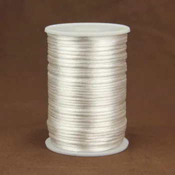 Náramek Pro Háčkování Saténová šňůrka bílá 5 m