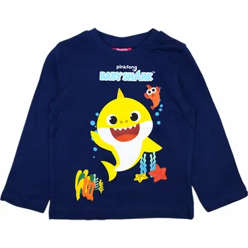 Dívčí tričko EplusM dětské tričko s dlouhým rukávem bavlna modré, velikost 110