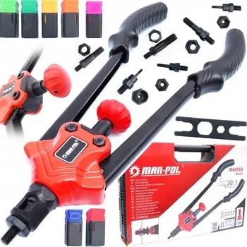 Kleště Ruční nýtovací kleště Black se sadou nýtovacích matic M3-M12