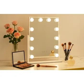 Zrcadlo Stojací zrcadlo bílé Ikonka