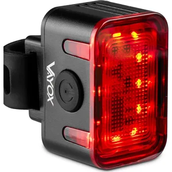 Cyklosvítilna VAYOX Cyklistické zadní světlo VA0152 300lm červené světlo USB-C ČERNÁ