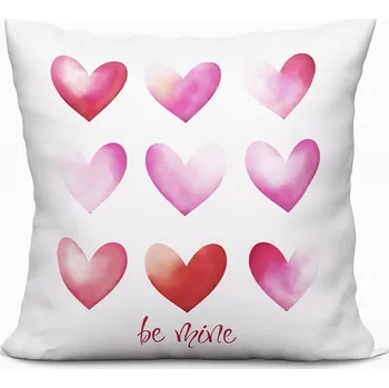 Povlak na polštářek Dekorační povlak na polštář BE MINE VELVET bílý 40x40 cm