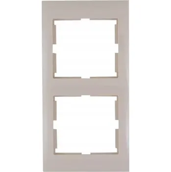 Rámeček dvojitý VERTIKÁLNÍ Polmark SIGMA béžový R-2DV béžová